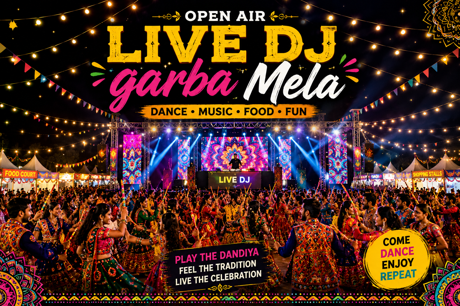 Open Air DJ Live Garba Mela -2025